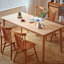 55.12"Rectangular Solid Oak Extendable Dining Table