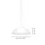 Infinita Suspension 70 White Matt Glossy White E26 Ul