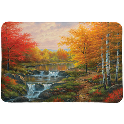 Giacob Autumn Glory Memory Foam Rug
