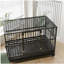 Cage pour chien en cage robuste de 48 po PawHut avec roues verrouillables, porte double et plateau amovible, gris