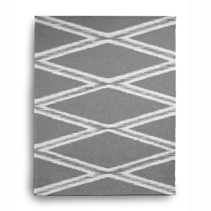 Chenille Geometric Indoor Rug, Rectangle 4' x 6'