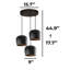 Luminaire suspendu en forme de tasse 3 lumières