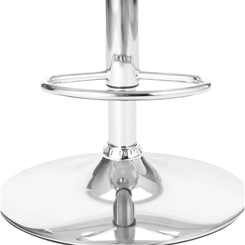 Ronde moderne américaine moderne avec dossier rembourré, assise en peau, pivotant en similicuir 360, éponge haute densité, hauteur réglable, revêtement, salle à manger