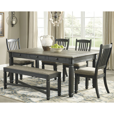 Krout 6 - Person Four Leg Dining Set