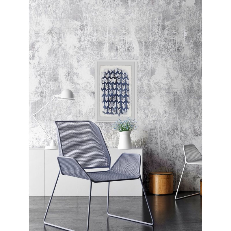 Indigo Batik Vignette IV by Johannes Vermeer - Single Picture Frame Print, 61cm H x 41cm W x 4cm  D