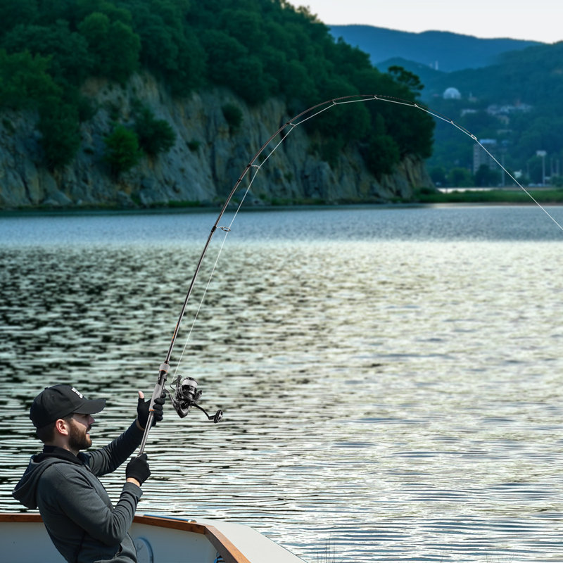 2.7 meter fishing pole Carbon Fiber Combo Set -2PACK 2.1m/6.89ft Spinning Reel, 57pcs Accessories Kit for Saltwater & Freshwater Fishing for Bass : Sports & Outdoors spooled with line VEVOR 7ft Two-piece Im7 Carbon
