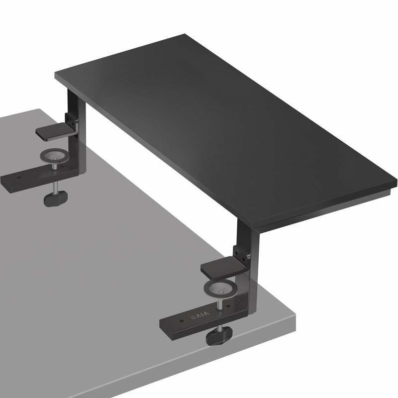 VIVO 22" Clamp-on Desk Extension Shelf for Monitor, Laptop, Printer, 6.5" H x 21.7" W x 9.8" D