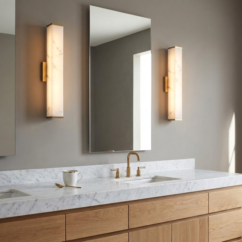 Cleor Bath, Burnished Brass, 24"H x 5" W x 3.1" D