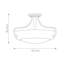 Vandeventer Glass Semi Flush Mount