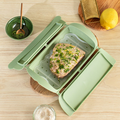 Lékué Steam Cooker With Tray, 2 p