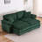 Oversized Loveseat Sectional Sofa Modern Deep Seat Reversible Chaises Couch With 2 Movable Ottomans And Pillows,-844638368