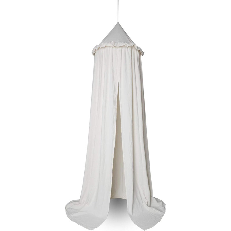 MAMERIA Lit à baldaquin pour enfant avec volants