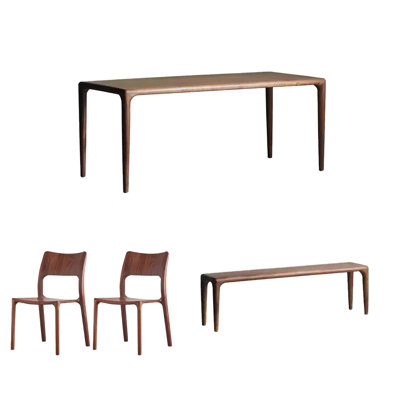 All solid wood multifunctional table set
