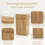 Armoire poubelle inclinable 10 gallons en chêne