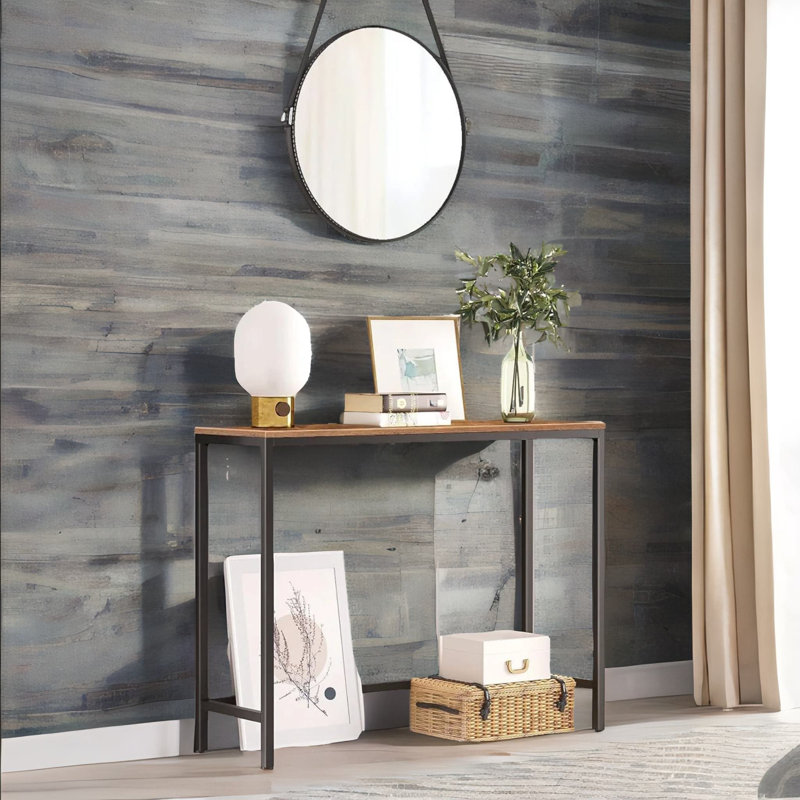 Toynsbee Slim Narrow Rustic Wooden 100cm Console Table Entryway Hallway Furniture