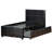 Commodius Full Bed With Rundle Espresso Faux Leather,Black-29674191-29674192