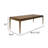 Cid Tiara 96-127 Inch Extendable Dining Table, Rectangular, Brown