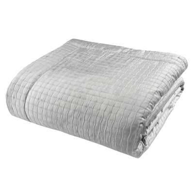 Shimmer Crushed Velvet Pinsonic 240X260Cm Bedspread