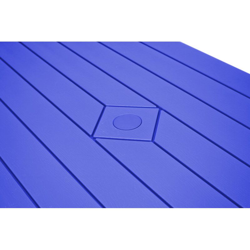 Heavy-Duty Folding Picnic Table , Blue