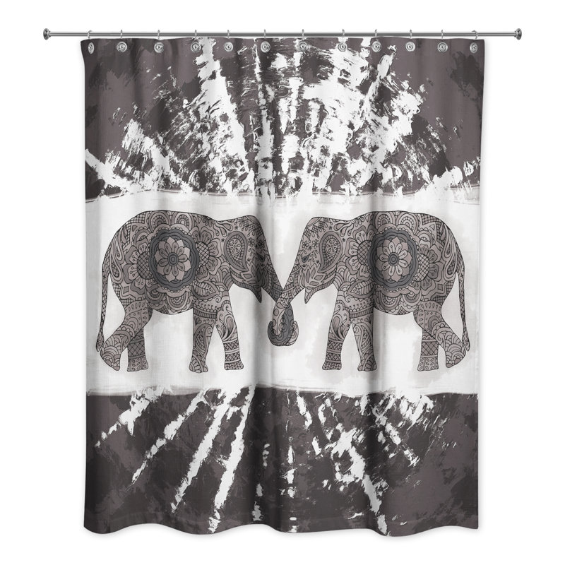 Rideau de douche simple, Gris