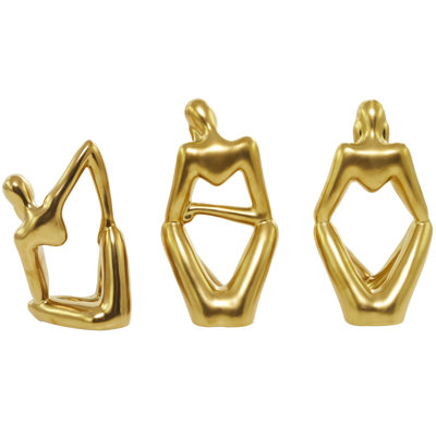 3 Piece Contemporary People Sculpture Set