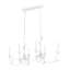 Lustre linéaire blanc texturé 6 lumières Aslin-123223221