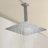 1-Spray Patterns With 2.5 GPM 15.7 In. Ceiling Mount Fixed Shower Head In Brushed Nickel
