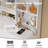 Makeup Vanity Desk with Mirror & Stool White-1738305051