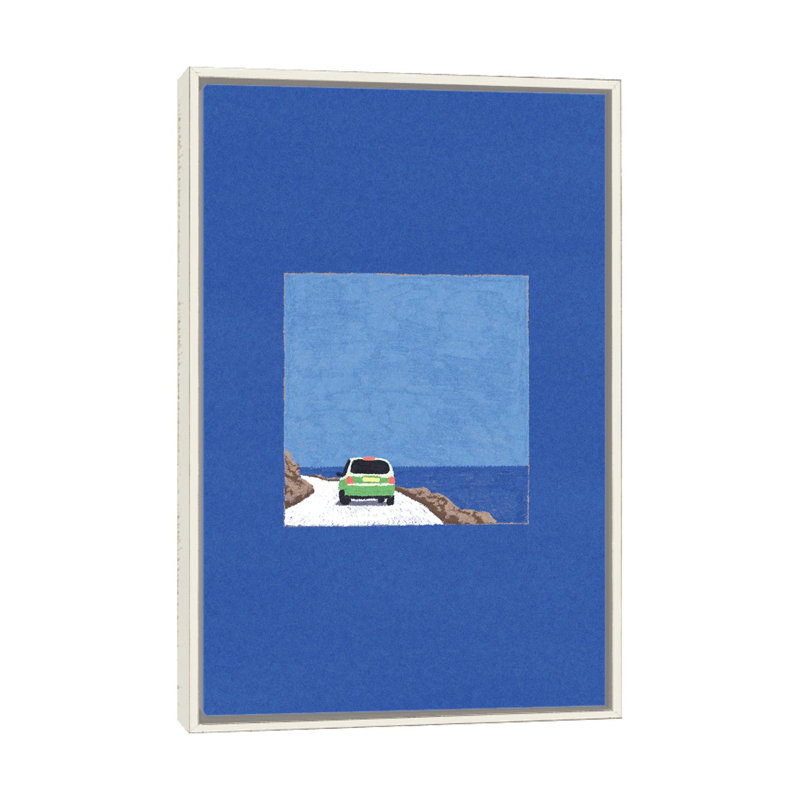 Crète - reproduction d'art murale - toile encadrée, Blanc patiné, H 40 po x l 60 po