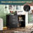 Black 3-Drawer Mobile File Cabinet - Wood Lateral Filing Cabinet With Open Shelves, Printer Stand For Home Office