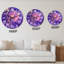 Horloge murale moderne mauve et liquide fuchia liquide IV-571494434