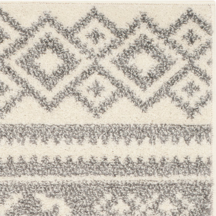 Tapis beige et argent de style sud-ouest Wynn, Tapis de couloir 2 pi 6 po x 6 pi