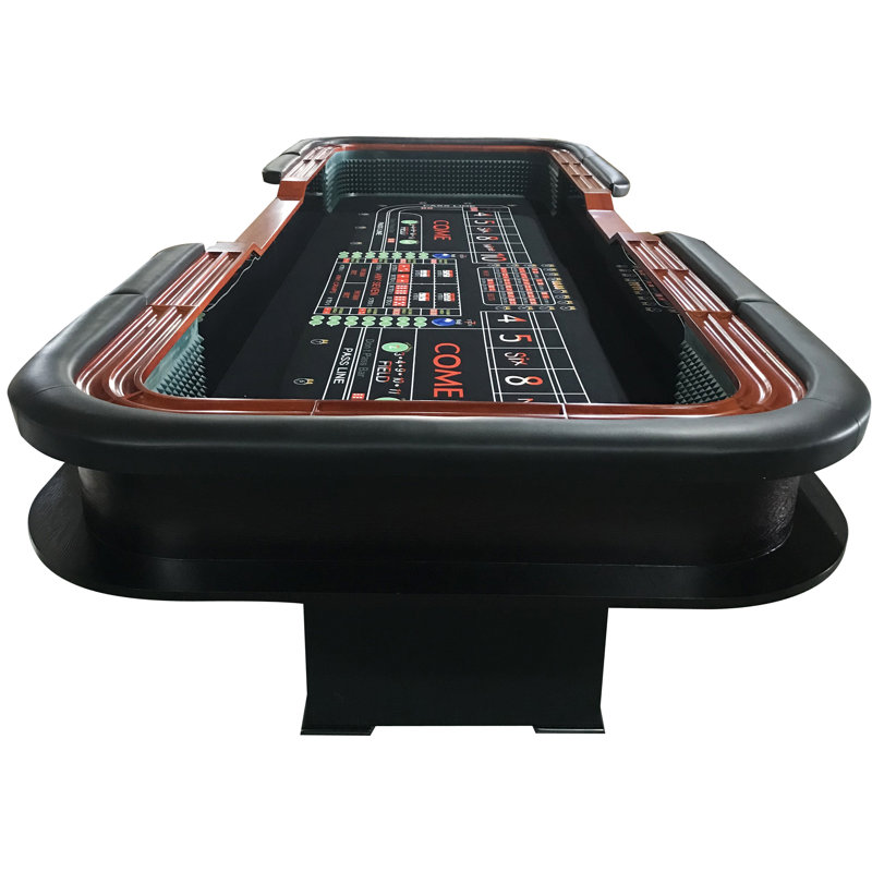 Table de dés 12 pieds Deluxe Craps, Noir