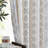 Linen Blend Semi-Sheer Rod Pocket Curtain Pair-654547567-654547555