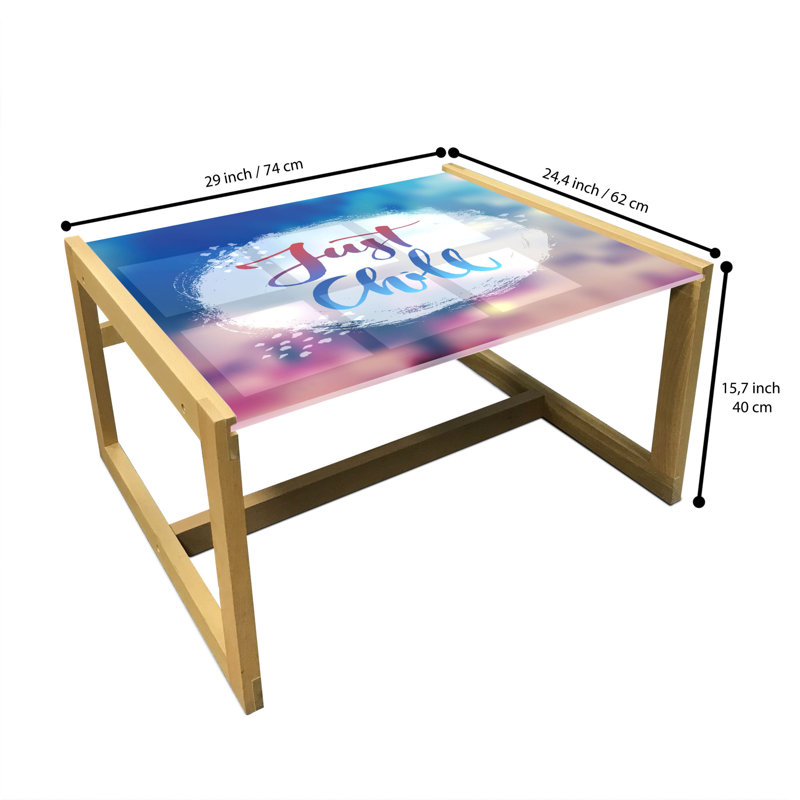 Jacquette Trestle Coffee Table, 40cm H x 74cm W x 62cm D
