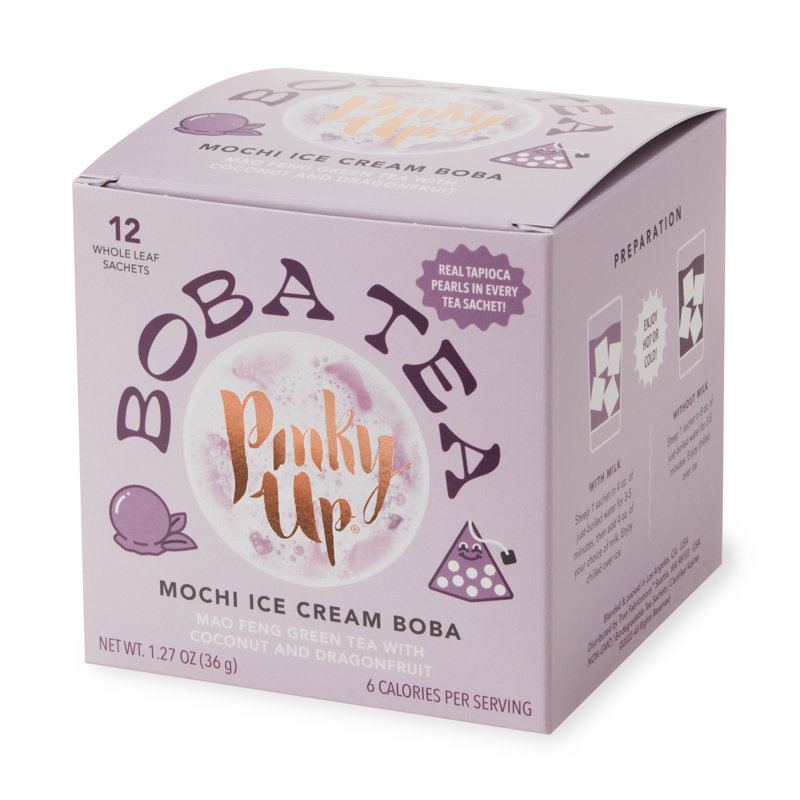 Mochi, crème glacée, thé Boba, 12 sachets