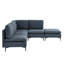 Canapé modulaire rembourré en lin Boneless avec pieds en métal-881243170