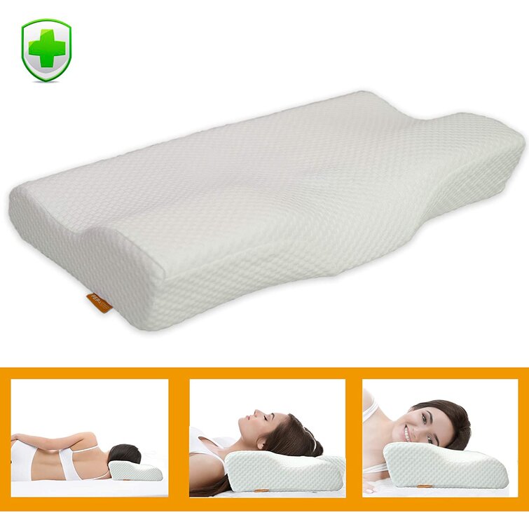 PEP STEP Cooling Gel Lumbar Pillow for Sleeping Memory Foam