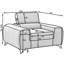 Fauteuil d'appoint moderne Laurence - Brun foncé-1092169619