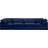 Musheerah 140'' Velvet Sofa-94482289