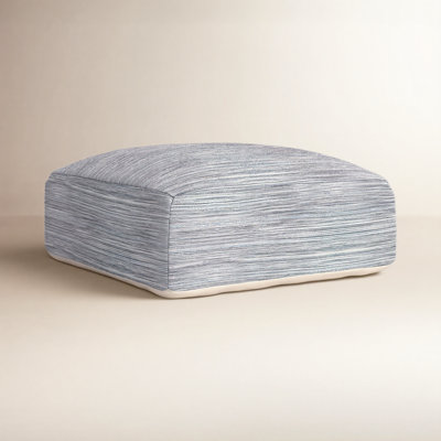 Talya 34" Cotton Upholstered Pouffe