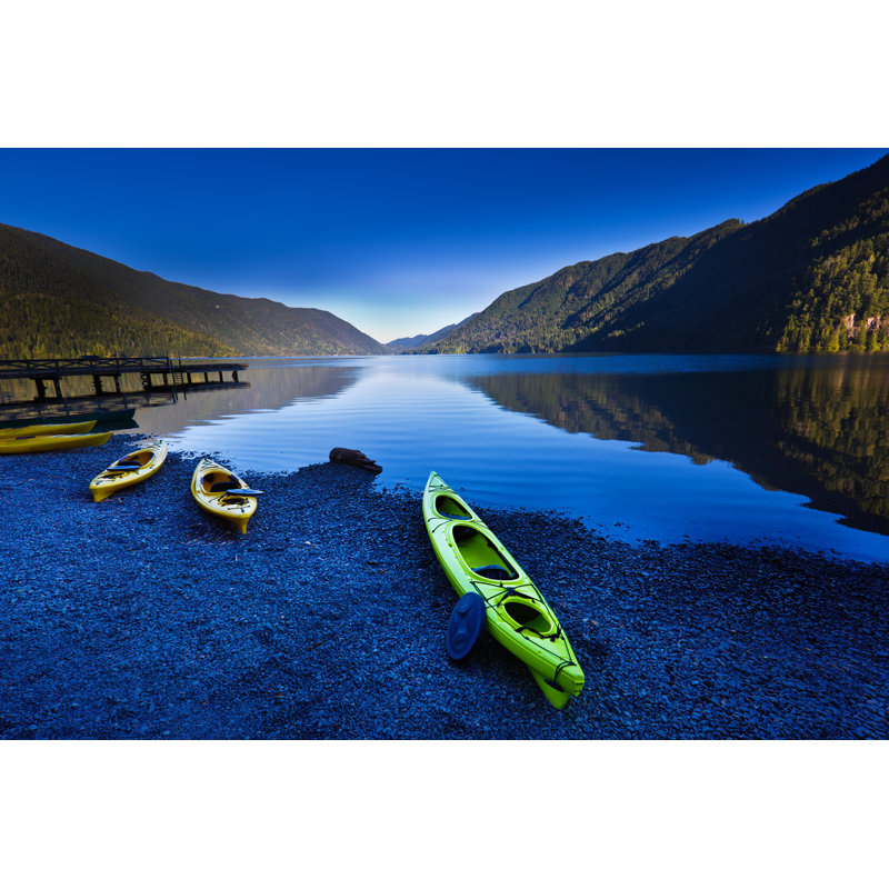 Water Sport Kayaks Canoes by YinYang - Wrapped Canvas Print, 30cm H x 46cm W x 3.8cm D