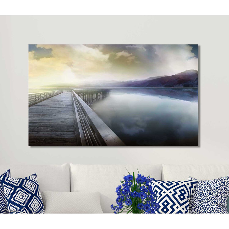 «Hazy Morning», reproduction de photo, H 24 po x l 40 po x P 1,5 po, Toile tendue