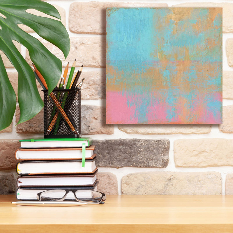  «Day Glow Pastel 2» par Carol Young, art mural sur toile, 12 po x 12 po, H 12 po x l 12 po