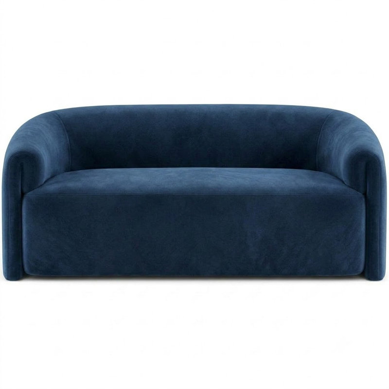 Solid Velvet | Velluto Fabric, Navy