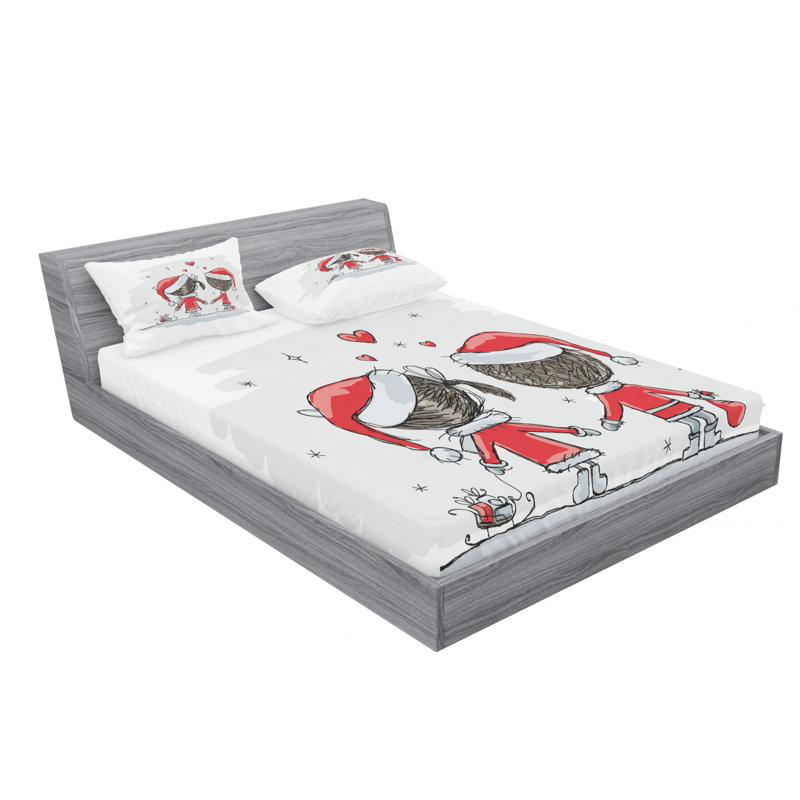 Microfiber Sheet Set, Queen Sheet Set + Fitted Sheet + 2 Pillowcases