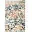 Tapis beige / bleu marine à motif abstrait Felty-252034111