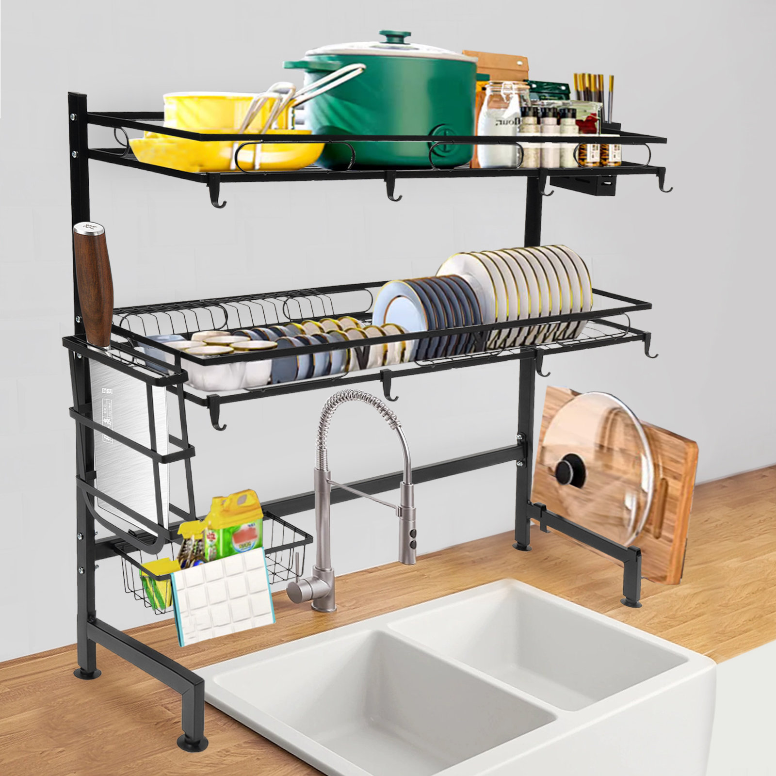 YXSUN Steel Over The Sink Dish Rack & Reviews | Wayfair