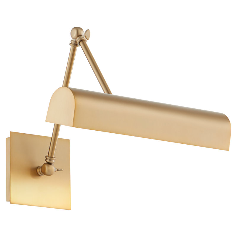 15" GOOSENECK Picture Light, Antique Brass