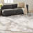 Machine Made Power Loomed Polyester Area Rug in Beige-87055215